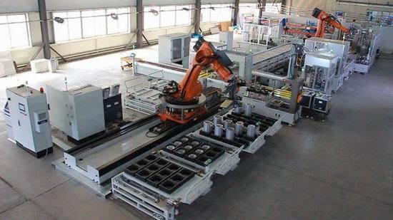 機器人組裝堆放生產線  時間2018年  用戶：上海沃瑞